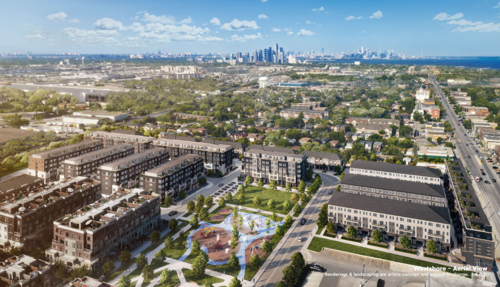 Exterior, Residential, Lowrise, Townhomes, Aerial